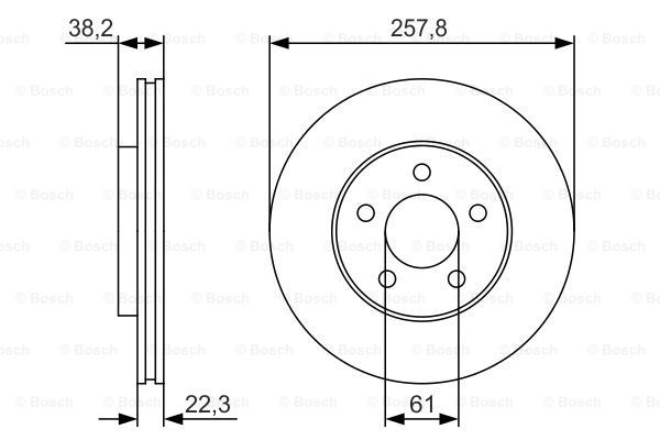 

0 986 479 R56_диск тормозной передний! Chrysler Neon I/II, Dodge Neon I/II 1.8-2.0i 16V 94