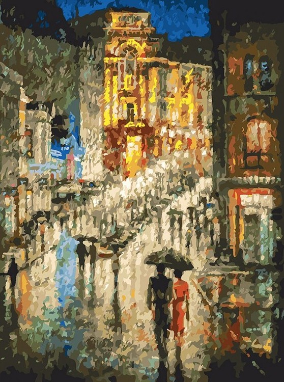 

Картина по номерам Белоснежка Вечерний калейдоскоп, 30x40, Вечерний калейдоскоп