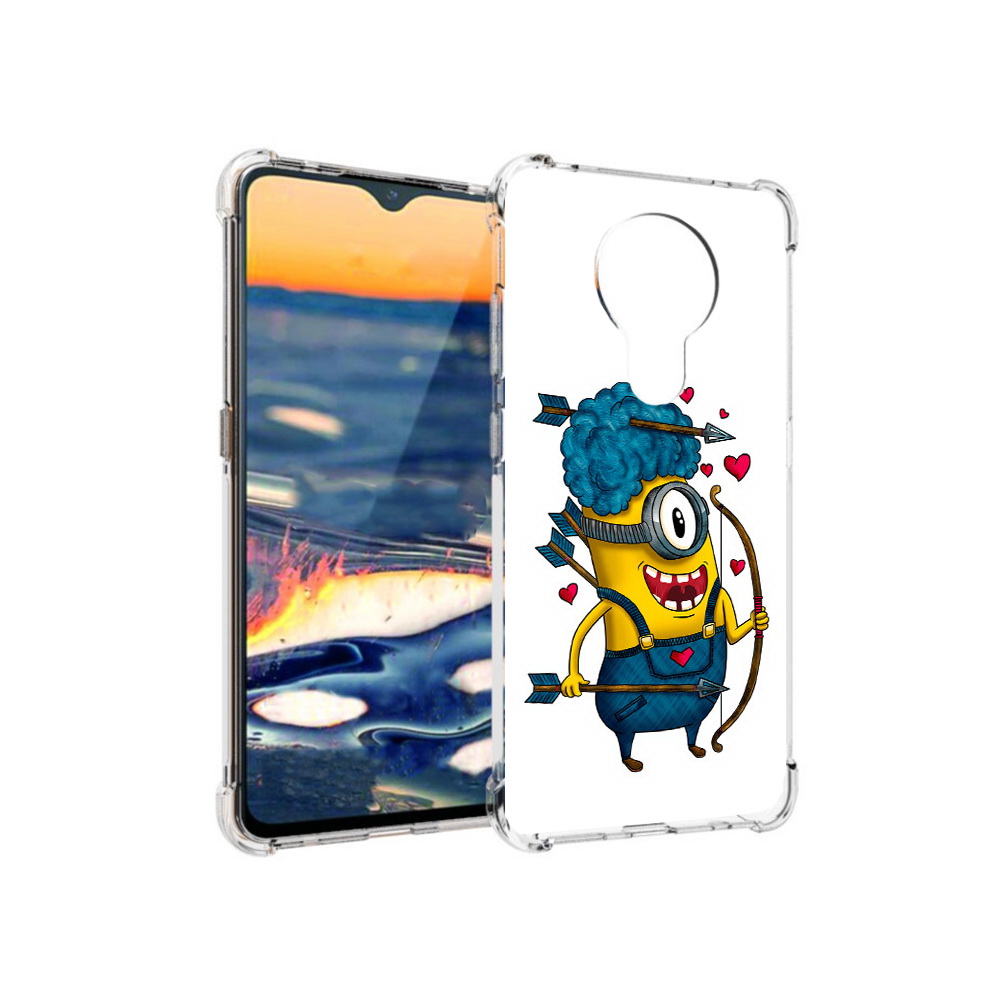 

Чехол MyPads Tocco для Nokia 5.3 Миньон купидон (PT227052.106.117), Прозрачный, Tocco