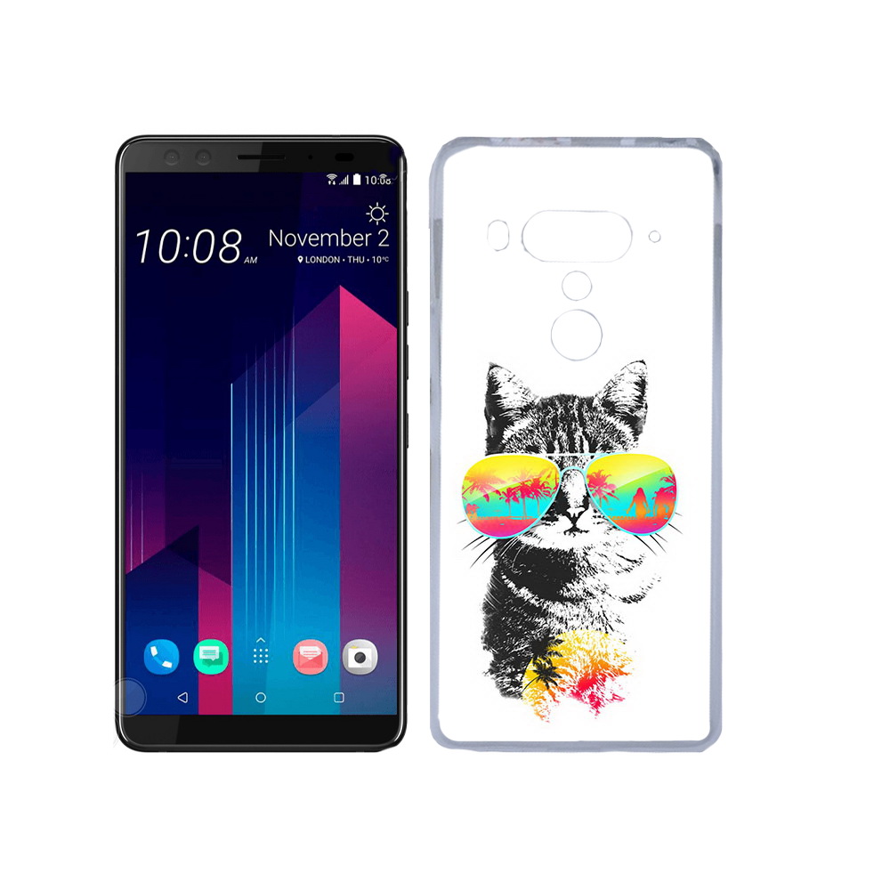 

Чехол MyPads Tocco для HTC U12+ крутой кот, Прозрачный, Tocco