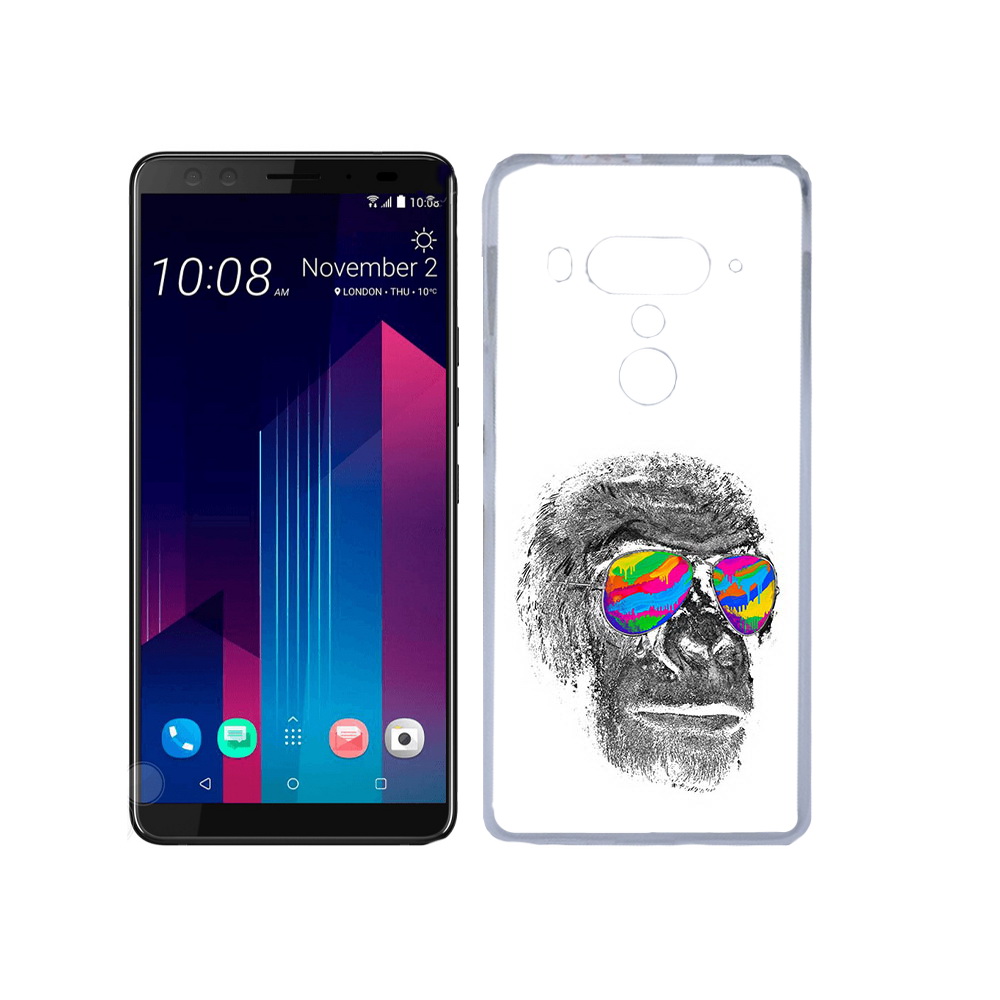 

Чехол MyPads Tocco для HTC U12+ крутая обезьяна в очках, Прозрачный, Tocco