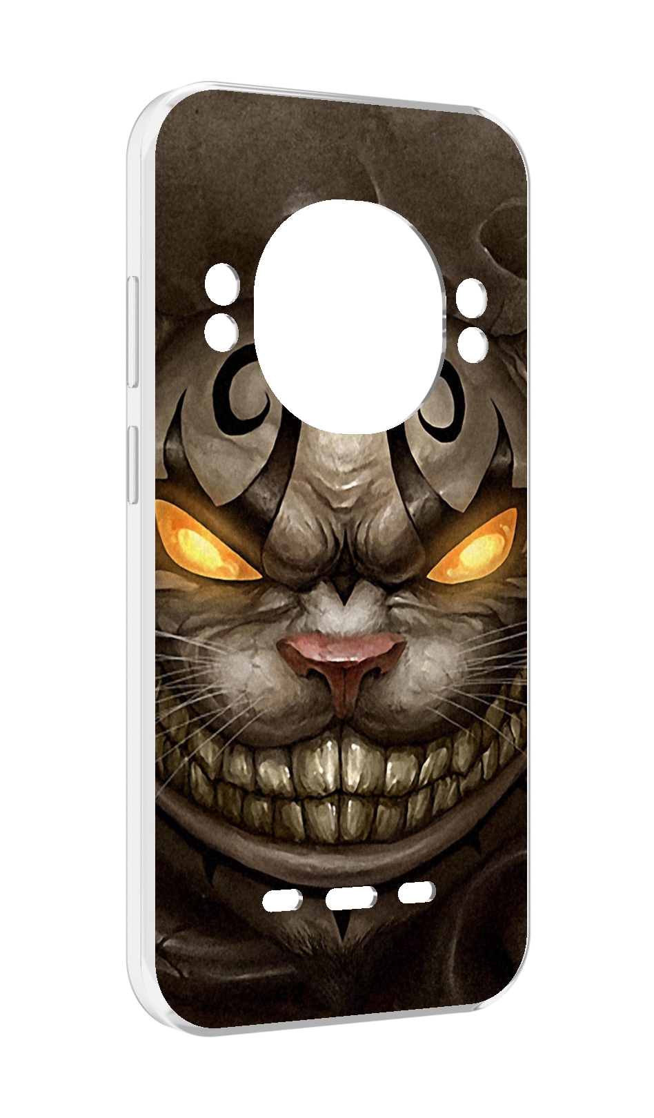 

Чехол MyPads злой котик с желтыми глазами для UleFone Power Armor 16 Pro, Прозрачный, Tocco