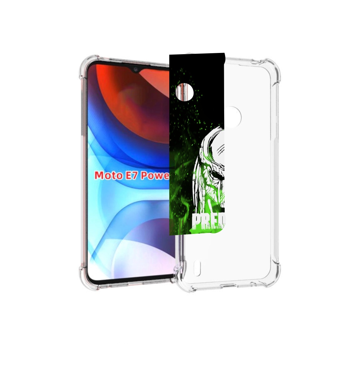 

Чехол MyPads Знак-хищника для Motorola Moto E7 Power, Прозрачный, Tocco