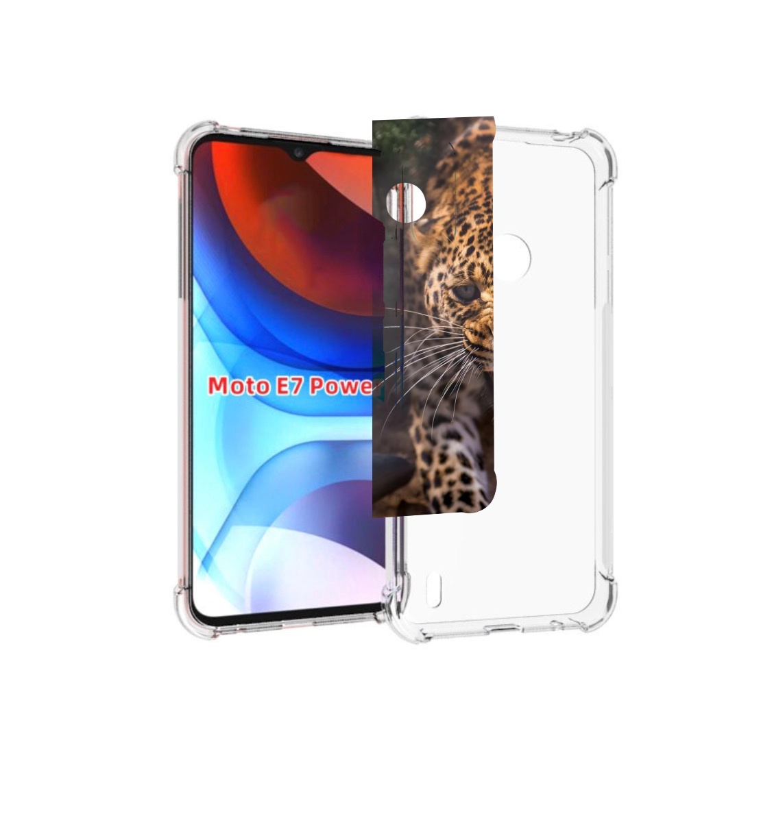 

Чехол MyPads Злой-гепард для Motorola Moto E7 Power, Прозрачный, Tocco