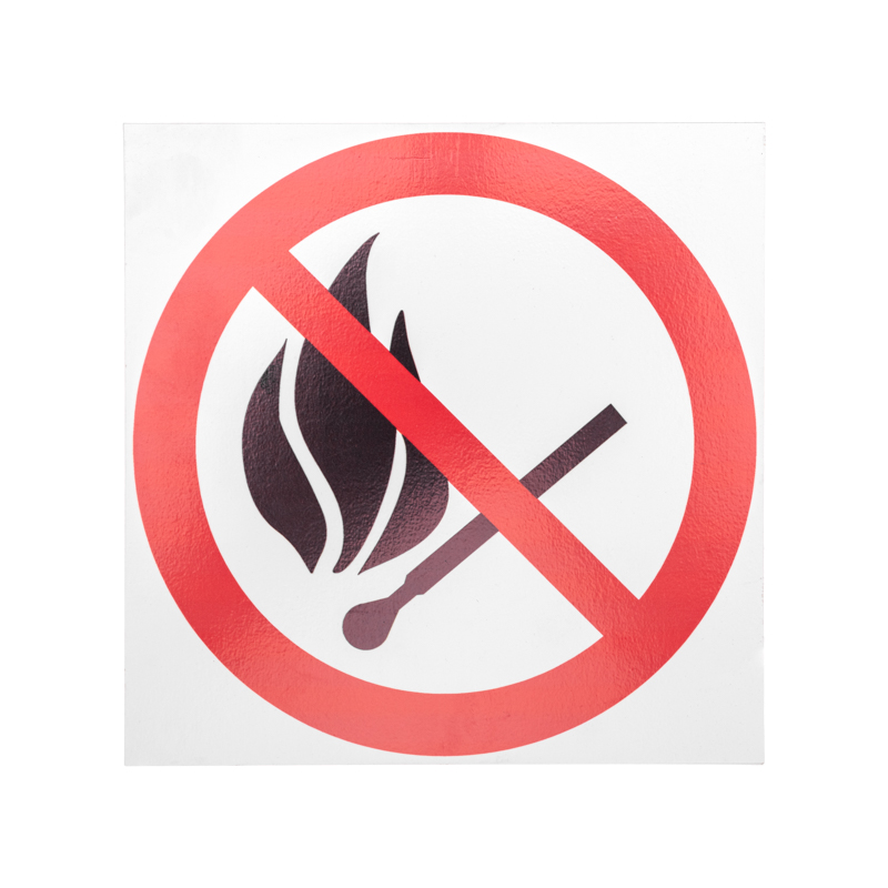 Табличка Rexant ПВХ «Запрещается пользоваться открытым огнем и курить» d 18см 56-0056-2