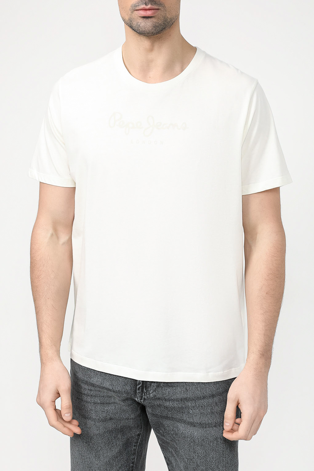 

Футболка мужская Pepe Jeans PM508208 белая S, Белый, PM508208