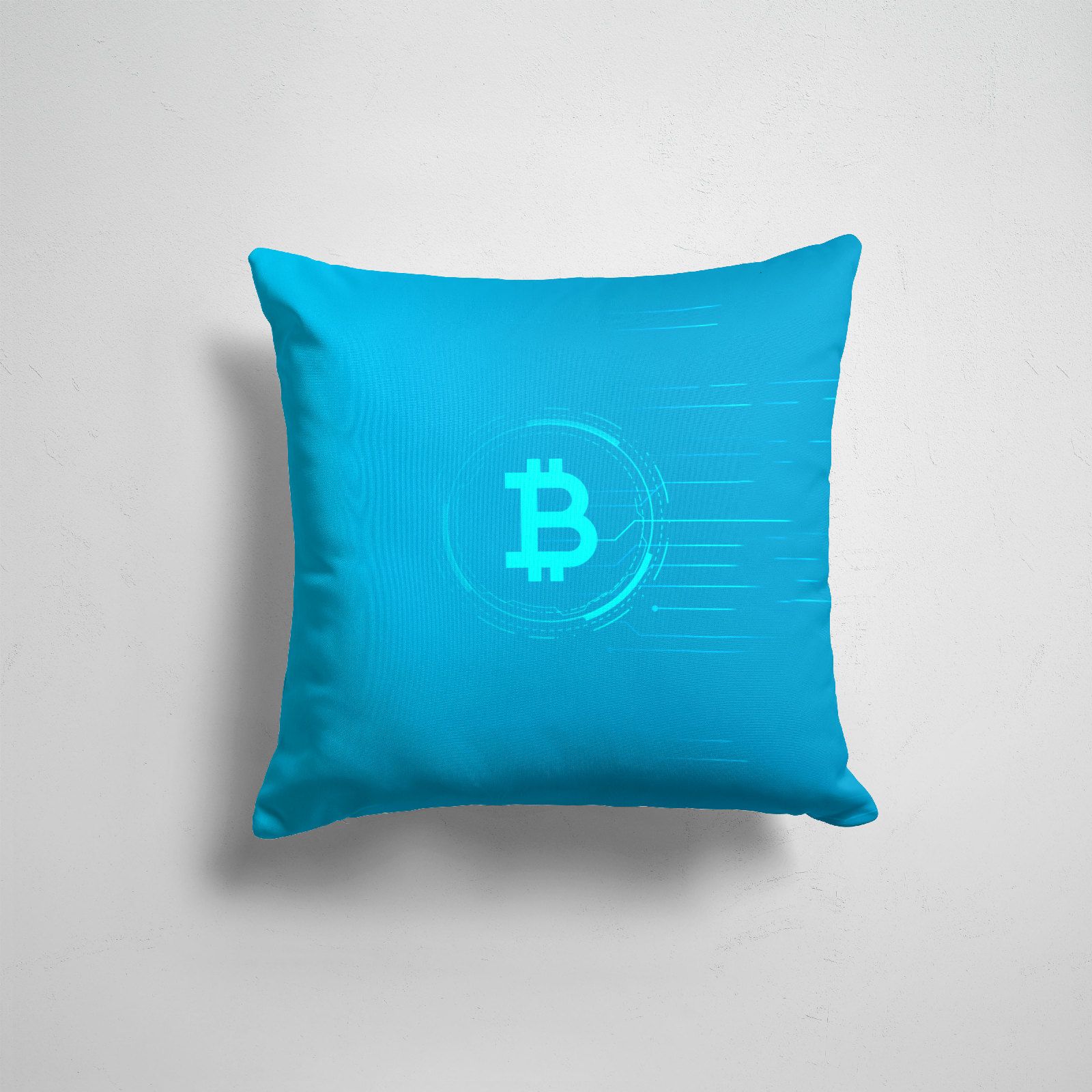 

Подушка декоративная 45х45см Популярные иллюстрации Другие Bitcoin, Разноцветный