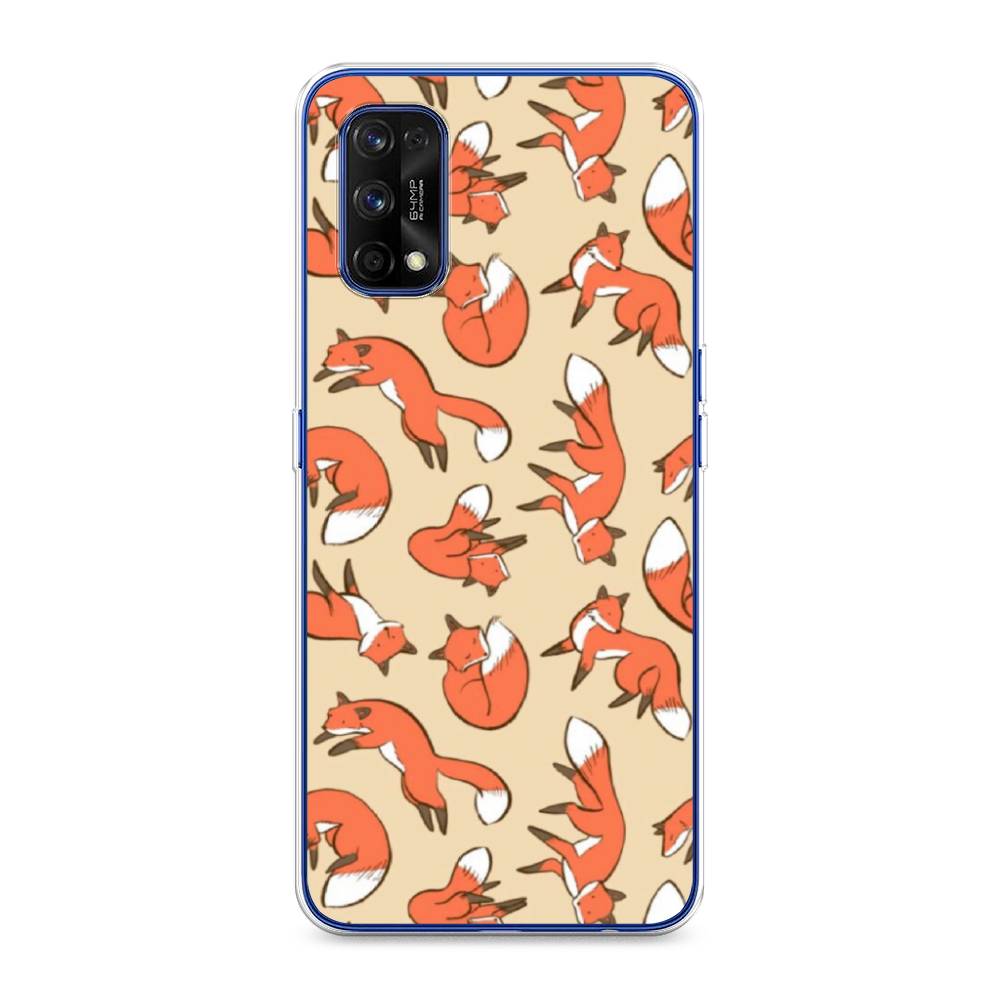 

Чехол Awog на Realme 7 Pro "Лисички фон", Разноцветный, 254050-3