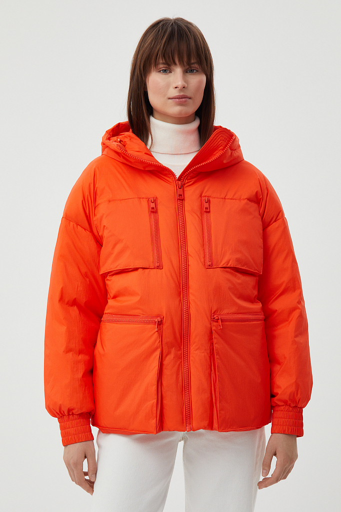 

Куртка женская Finn Flare FAB11002 оранжевая XS, FAB11002