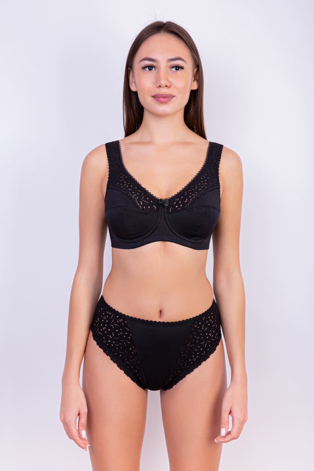 

Бюстгальтер женский Lauma Cotton Classic черный 110C, Cotton Classic