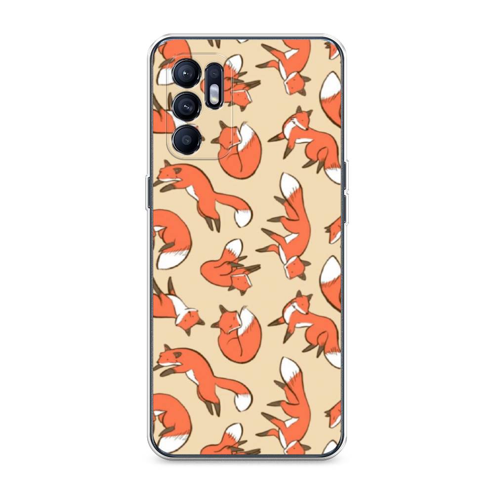 

Чехол Awog на Oppo Reno 6 4G "Лисички фон", Разноцветный, 257850-3