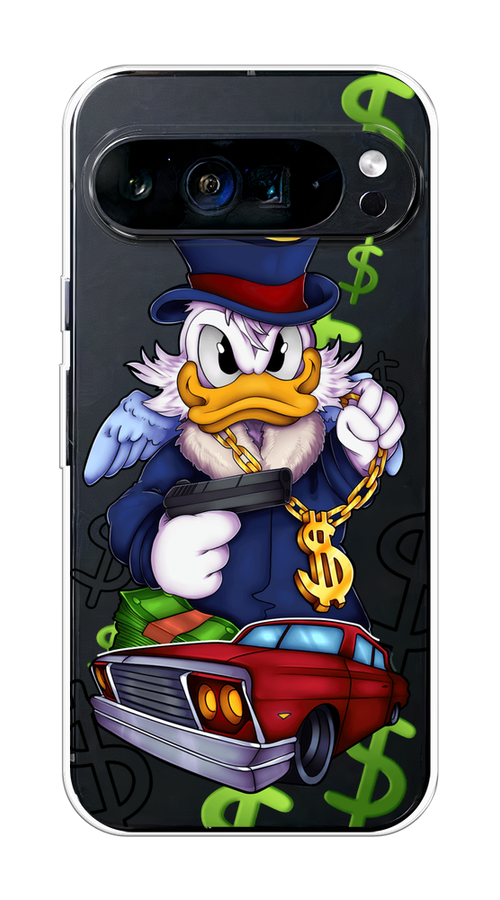 

Чехол на Google Pixel 9 Pro XL "Scrooge McDuck with a Gold Chain", Красный;синий;белый, 272150-1
