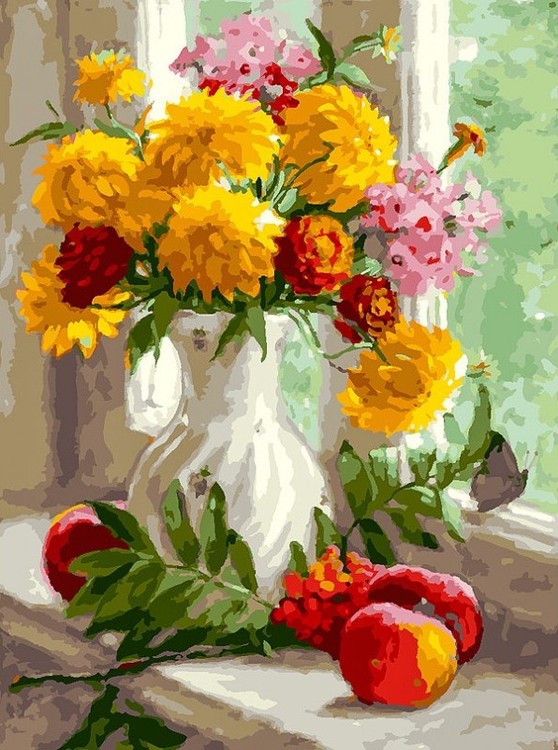

Картина по номерам Белоснежка Малые золотые, 30x40, Малые золотые