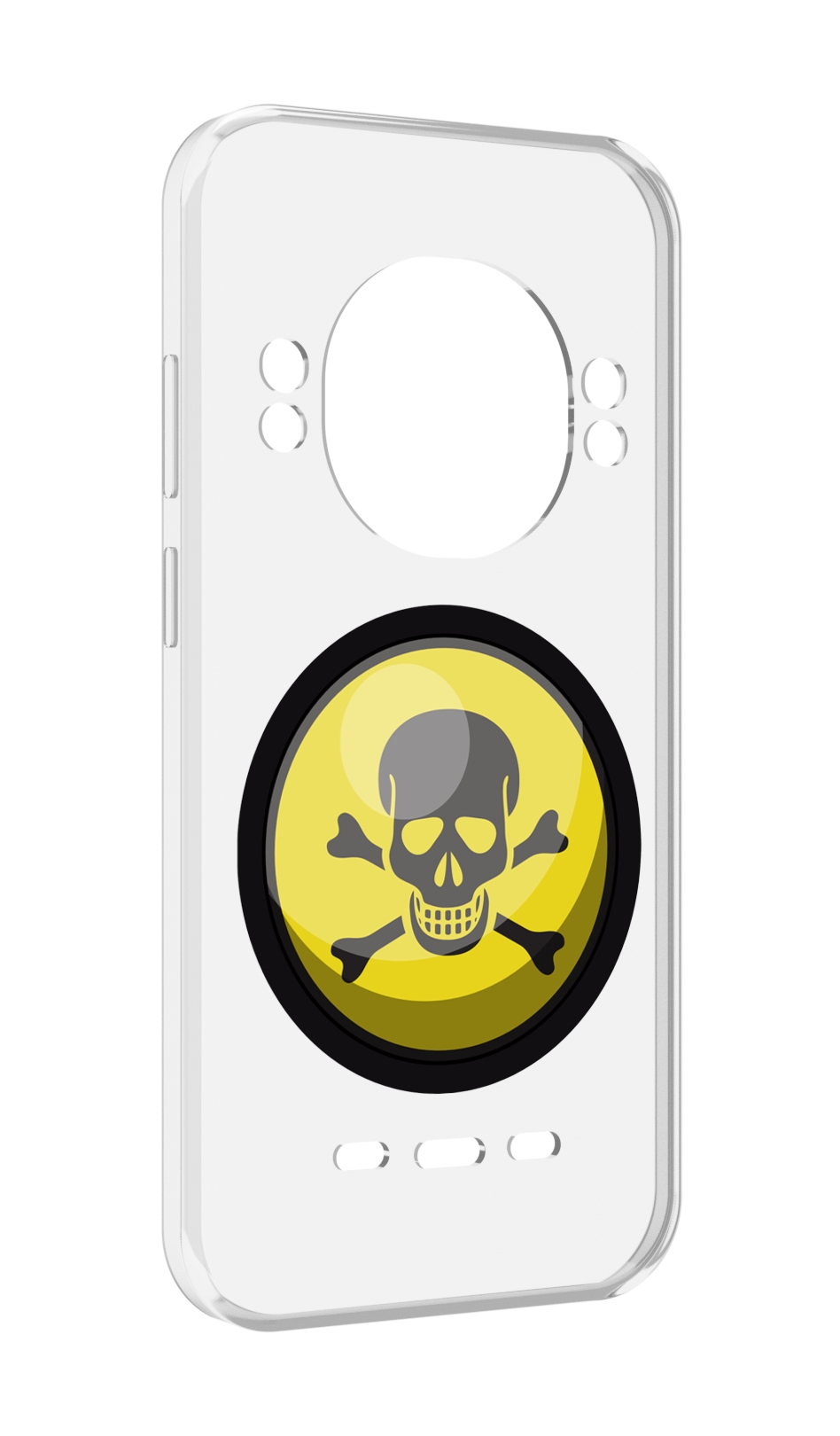

Чехол MyPads желтый-череп для UleFone Power Armor 16 Pro, Прозрачный, Tocco