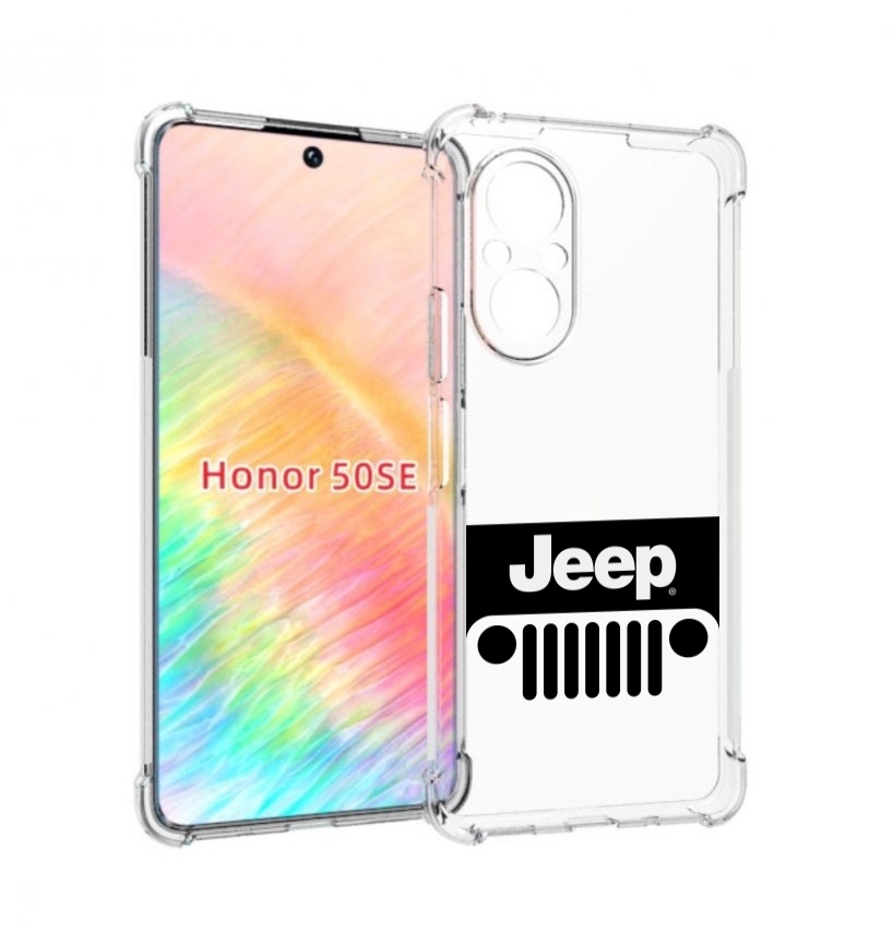 

Чехол бампер MyPads jeep-джип-3 мужской для Honor 50 SE противоу, Прозрачный, Tocco