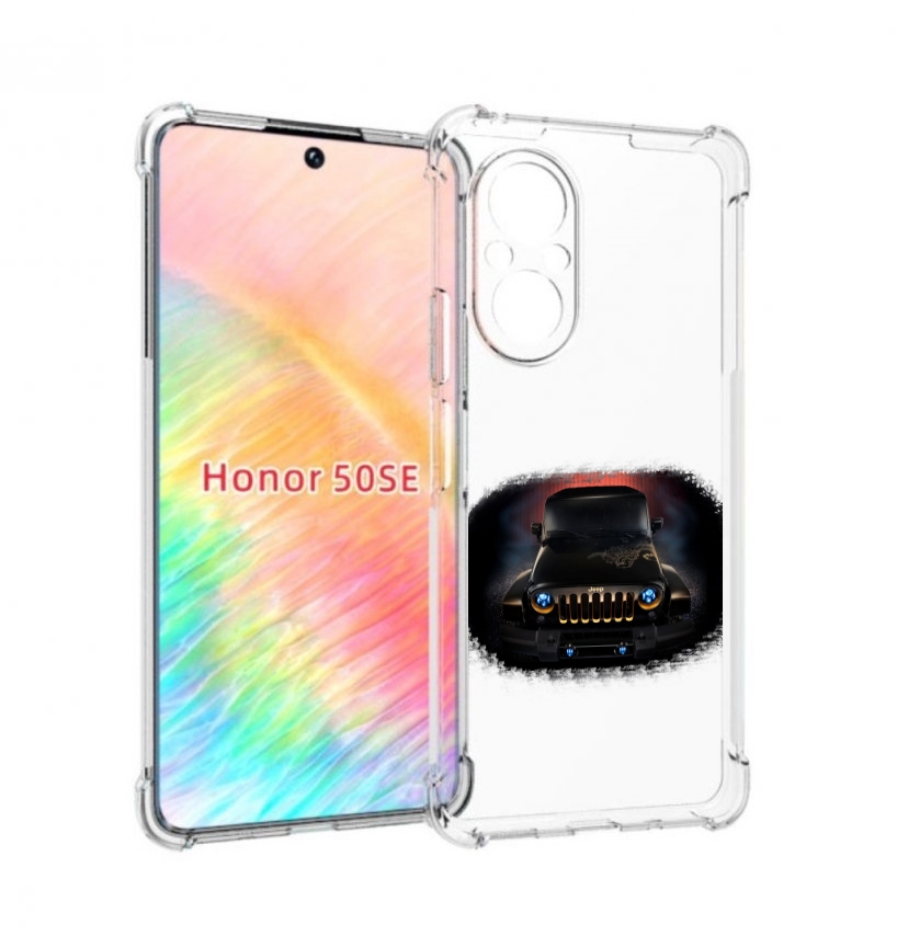 

Чехол бампер MyPads jeep джип 2 для Honor 50 SE противоударный, Прозрачный, Tocco