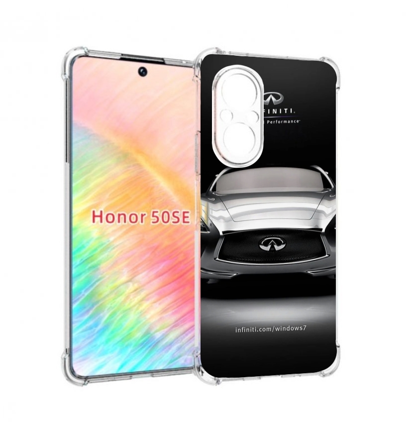 

Чехол бампер MyPads infiniti-инфинити-1 для Honor 50 SE противоу, Прозрачный, Tocco