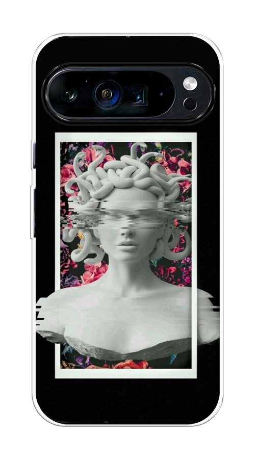 

Чехол на Google Pixel 9 Pro XL "Web Punk Медуза Горгона", Черный;серый, 272150-1