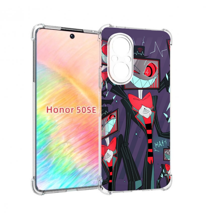 Чехол бампер MyPads hazbin hotel для Honor 50 SE противоударный