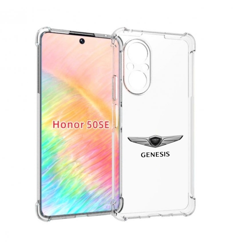 

Чехол бампер MyPads genesis-3 мужской для Honor 50 SE противоуда, Прозрачный, Tocco