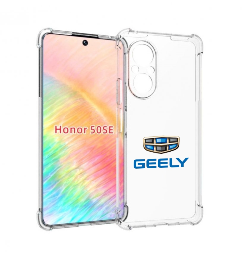 

Чехол бампер MyPads geele джили 3 для Honor 50 SE противоударный, Прозрачный, Tocco
