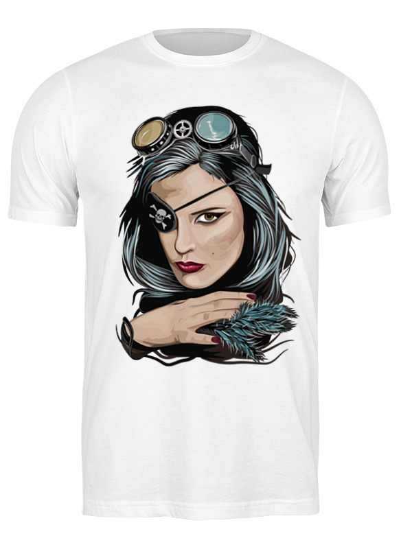 

Футболка мужская Printio Пиратка (steampunk) 640960 белая 2XL, Белый, Пиратка (steampunk) 640960