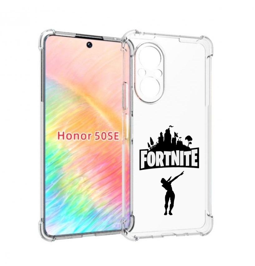 

Чехол бампер MyPads fortnite-2 для Honor 50 SE противоударный, Прозрачный, Tocco