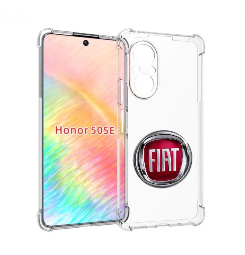

Чехол бампер MyPads fiat-фиат мужской для Honor 50 SE противоуда, Прозрачный, Tocco