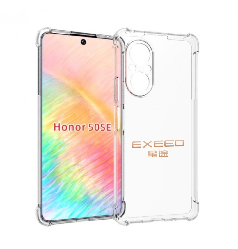 

Чехол бампер MyPads exeed эксид 2 для Honor 50 SE противоударный, Прозрачный, Tocco