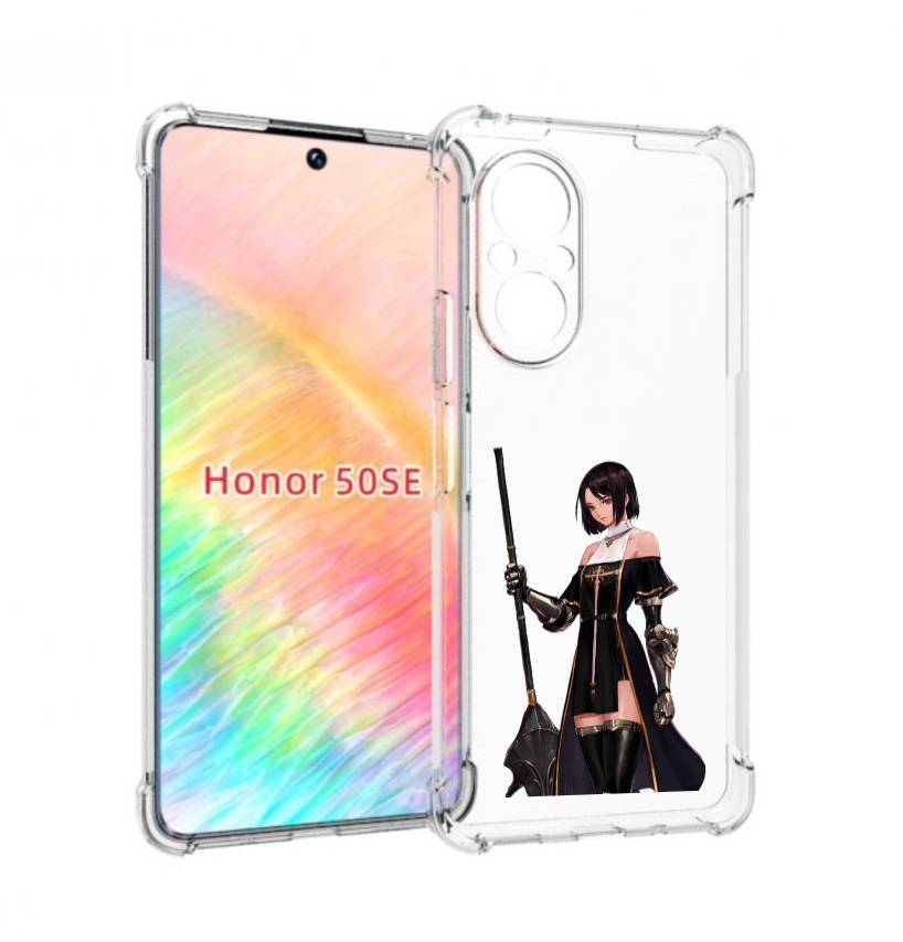 

Чехол бампер MyPads dungeon-fighter для Honor 50 SE противоударный, Прозрачный, Tocco