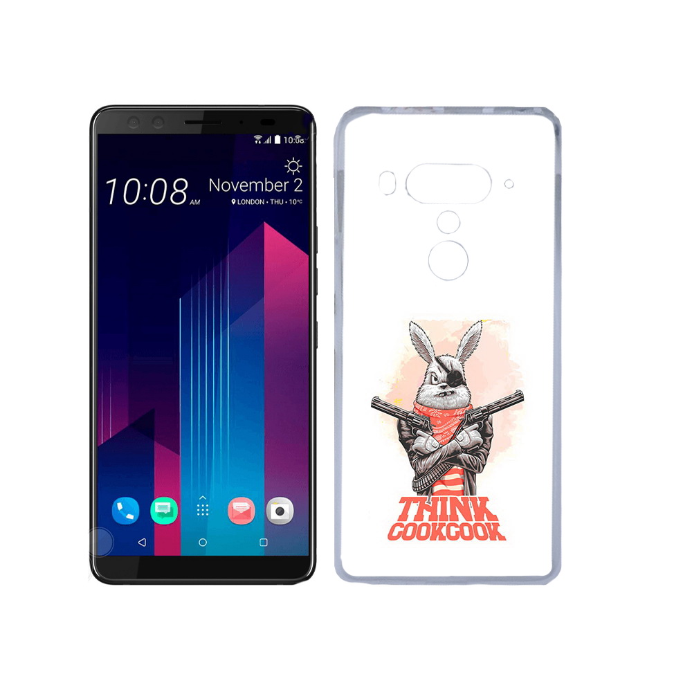 

Чехол MyPads Tocco для HTC U12+ кролик пират, Прозрачный, Tocco