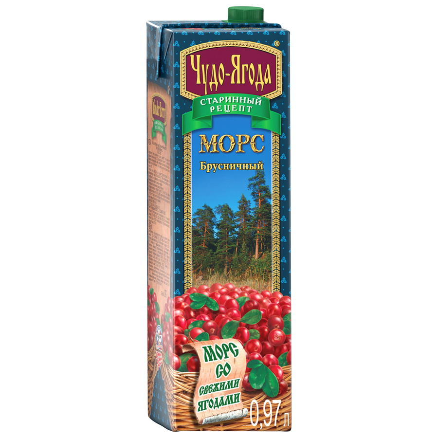 

Морс Чудо-ягода, брусника, 0.97 л