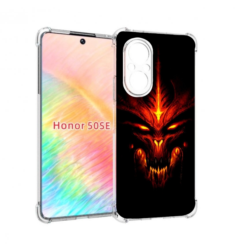 Чехол бампер MyPads diablo-3-диабло для Honor 50 SE противоударный