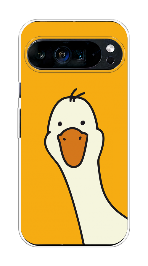 

Чехол на Google Pixel 9 Pro XL "Утка на желтом фоне", Желтый;красный, 272150-1