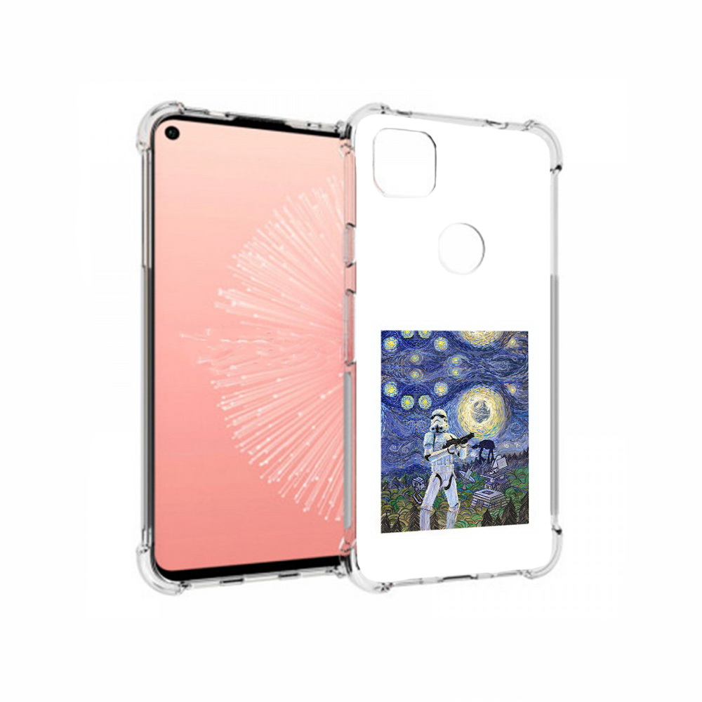 

Чехол MyPads Tocco для Google Pixel 4A star wars звездная ночь, Прозрачный, Tocco