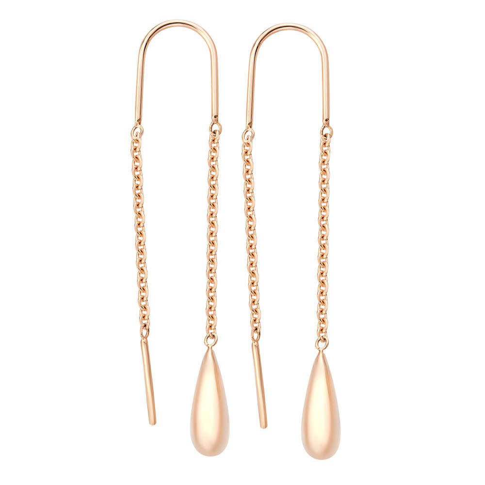 

Серьги из красного золота без вставки 585Gold 402003105, 402003105