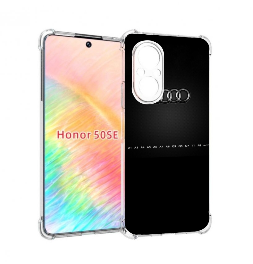 

Чехол бампер MyPads audi ауди 1 мужской для Honor 50 SE противоу, Прозрачный, Tocco