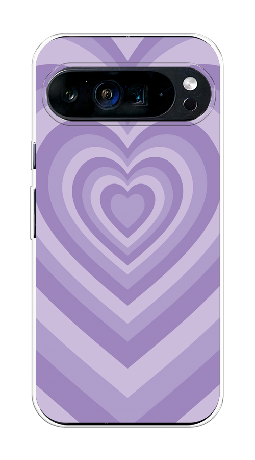 

Чехол на Google Pixel 9 Pro XL "Violet heart latte", Фиолетовый, 272150-1