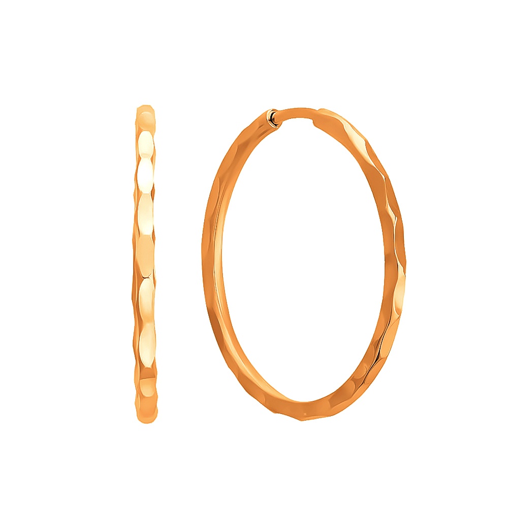 

Серьги из красного золота без вставки 585Gold 402004083, 402004083