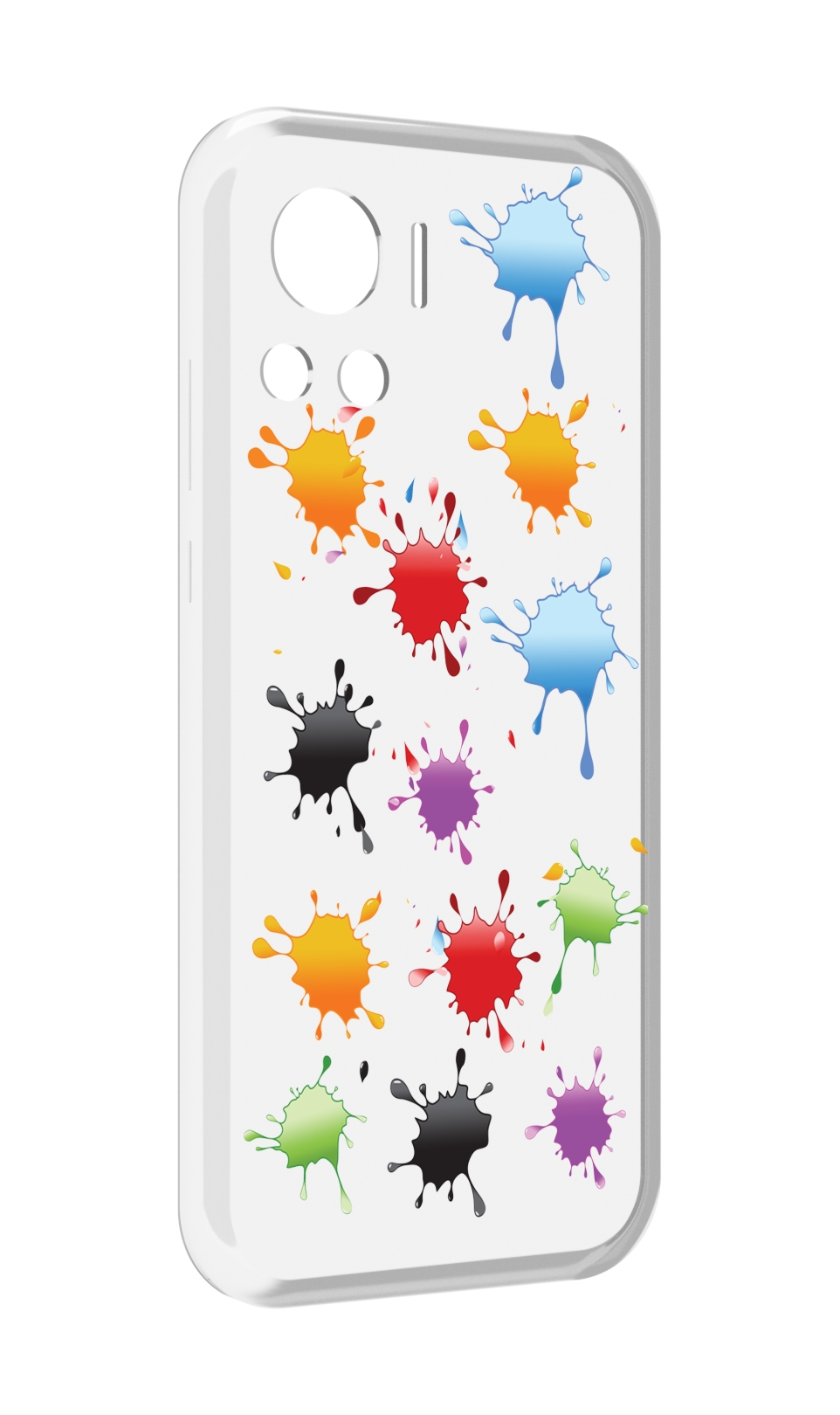 

Чехол MyPads кляксы для Motorola Edge 30 Ultra, Прозрачный, Tocco