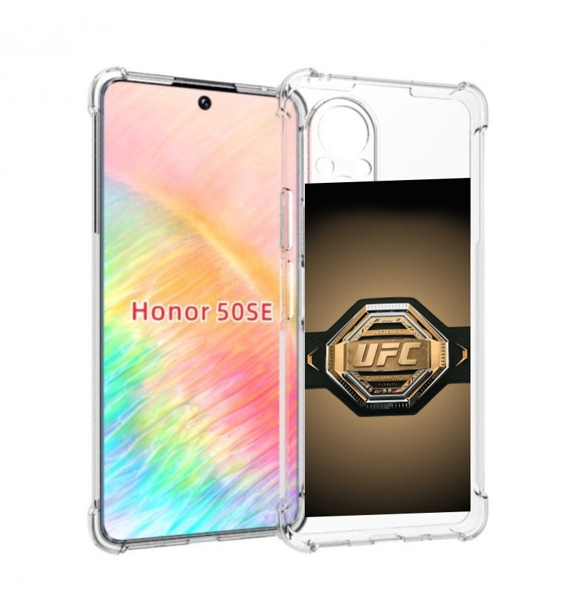 

Чехол бампер MyPads UFC единоборства мужской для Honor 50 SE про, Прозрачный, Tocco