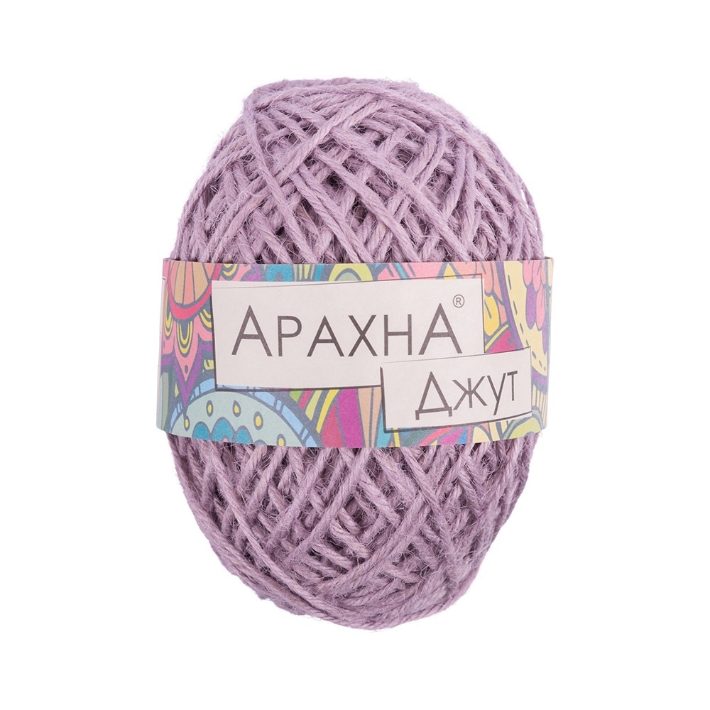 

Пряжа ARACHNA Jute №011 сиреневый, Фиолетовый, Jute