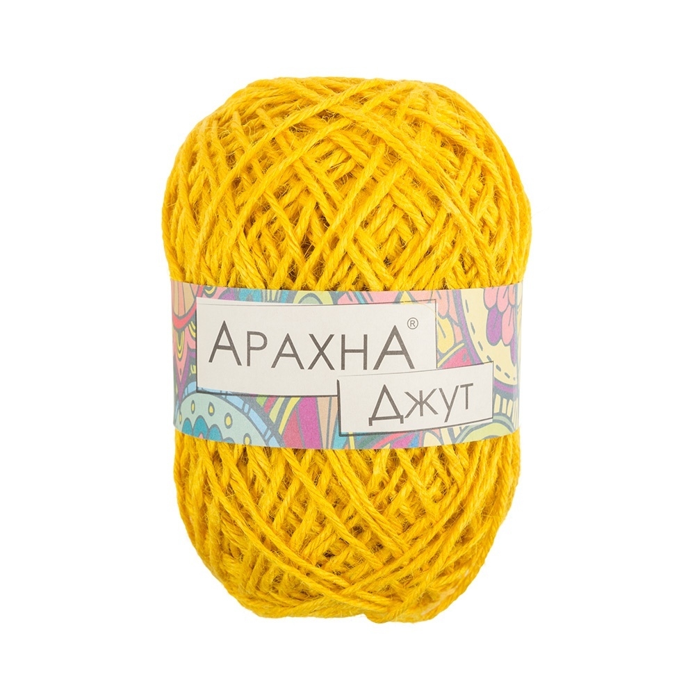 фото Пряжа arachna jute №014 желтый