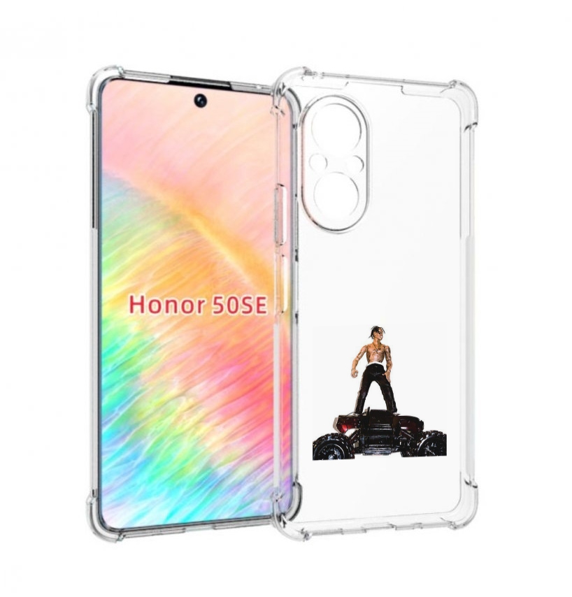 

Чехол бампер MyPads Travis Scott - Rodeo для Honor 50 SE противо, Прозрачный, Tocco