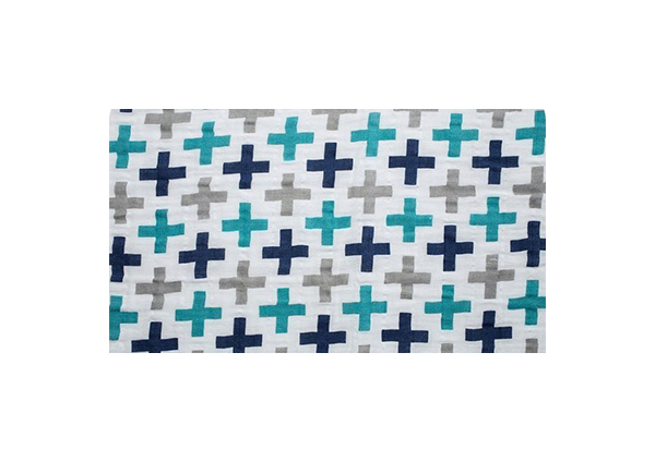 

Марлевка Peppy Embrace A Teal 100x125 см 120 г/м2 100% хлопок, Белый