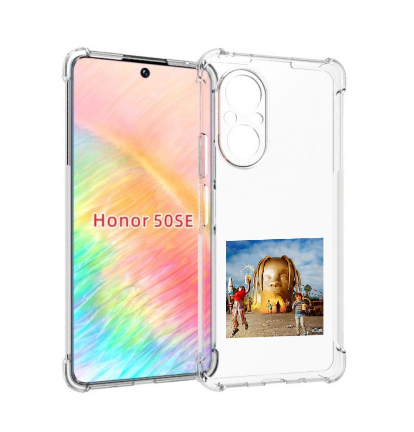 

Чехол бампер MyPads Travis Scott - Astroworld для Honor 50 SE пр, Прозрачный, Tocco