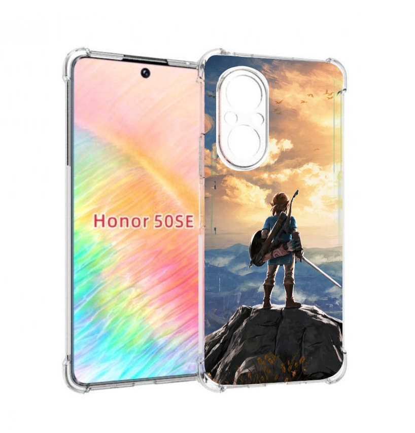 

Чехол бампер MyPads The Legend of Zelda для Honor 50 SE противоу, Прозрачный, Tocco