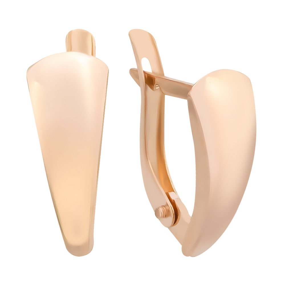 

Серьги из красного золота без вставки 585Gold 402002946, 402002946