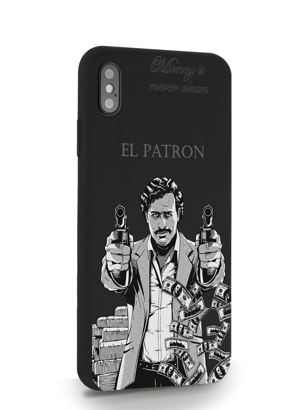 фото Чехол musthavecase для iphone xs max el patron pablo escobar черный