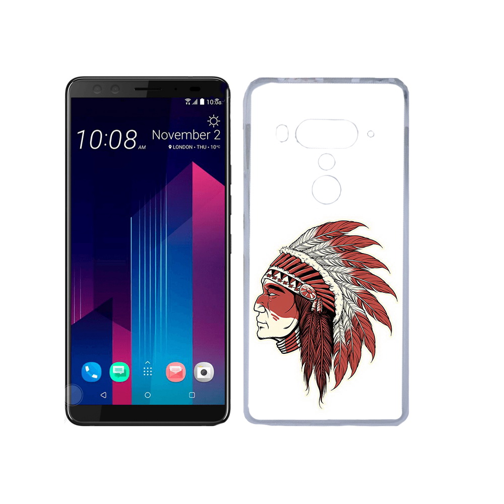 

Чехол MyPads Tocco для HTC U12+ красный индеец, Прозрачный, Tocco